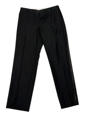 Canali Mens Classic fit Wool 2 Piece Tuxedo Suit 38 R Pants 32 / 30 Black Solid
