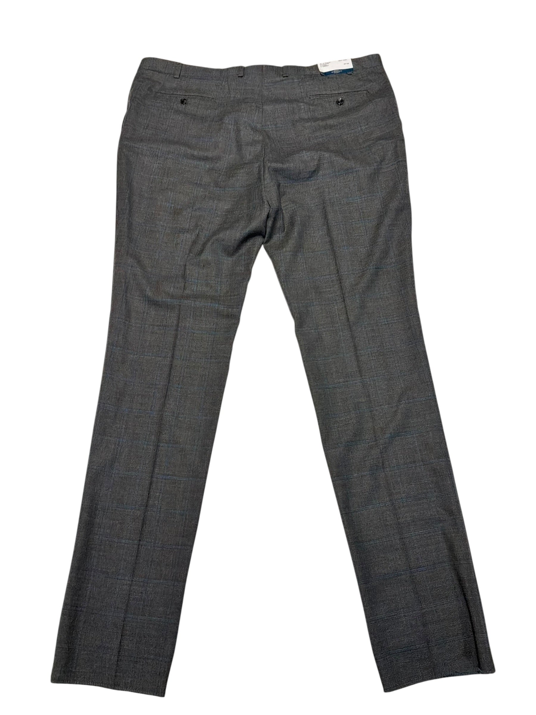 Hart Schaffner Marx Mens Regular fit Wool 2 Piece Suit 48 R Pants 43 Gray Plaid