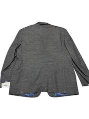 Hart Schaffner Marx Mens Regular fit Wool 2 Piece Suit 48 R Pants 43 Gray Plaid