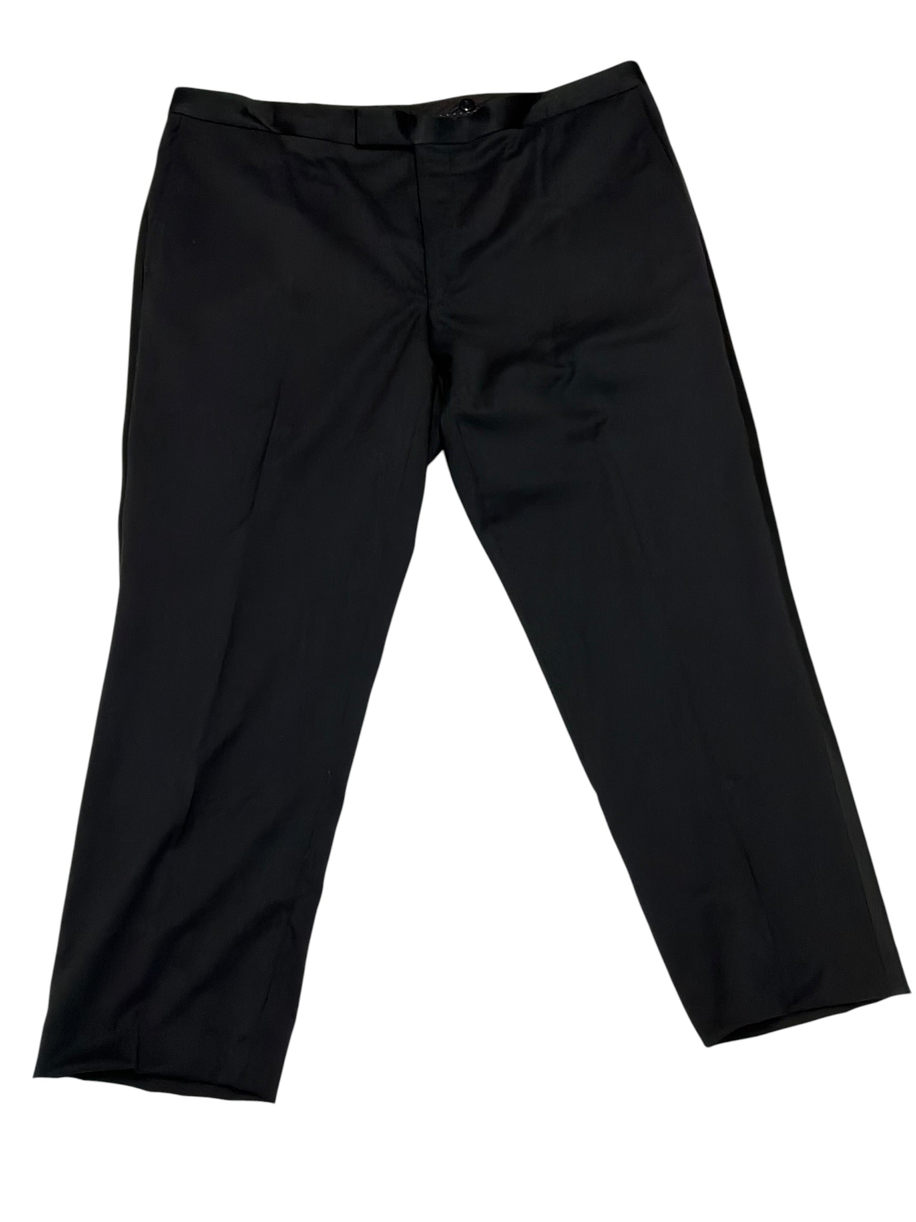 Jack Victor Mens Regular fit Wool 2 Piece Tuxedo Suit 46 R Pants 40 / 28 Black