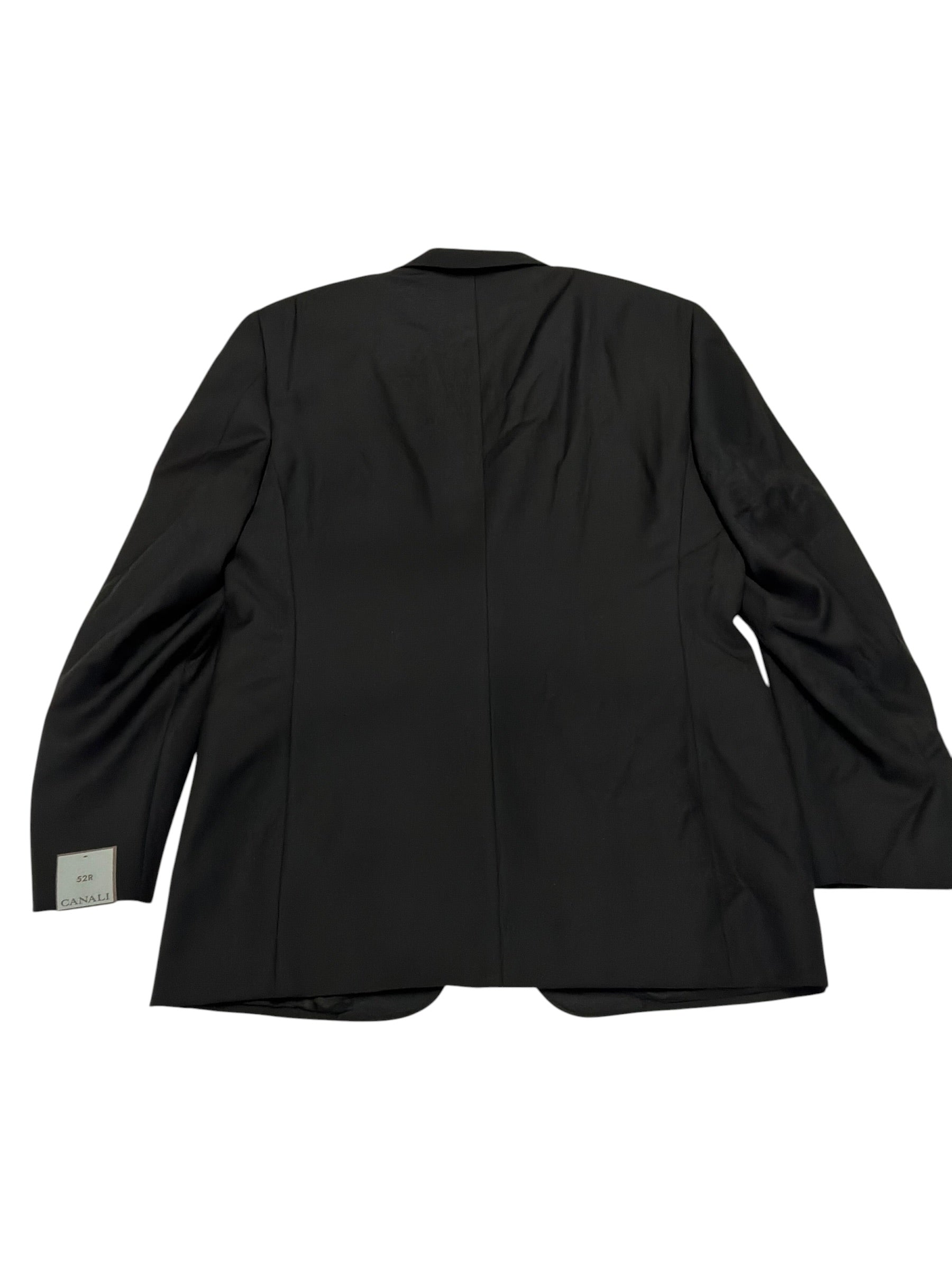 Canali Mens Classic fit Wool Tuxedo Jacket Blazer 42 R Black Solid