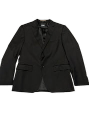 Hugo Boss Mens Slim fit Wool Suit Jacket Blazer 40 S Black Solid
