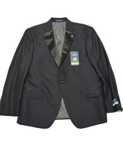 Hart Schaffner Marx Mens Classic fit Wool Tuxedo Jacket Blazer 42 S Black Solid