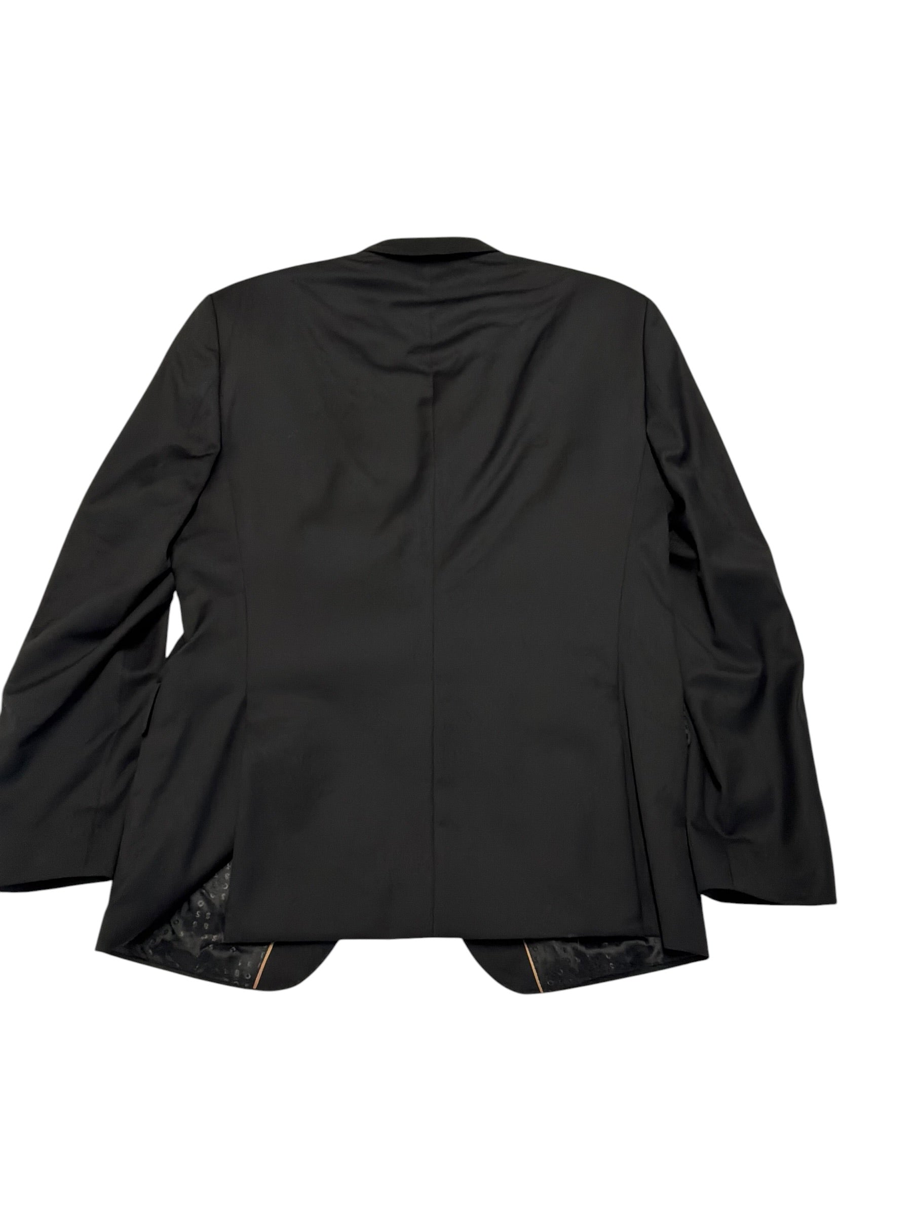 Hugo Boss Mens Slim fit Wool Suit Jacket Blazer 42 S Black Solid