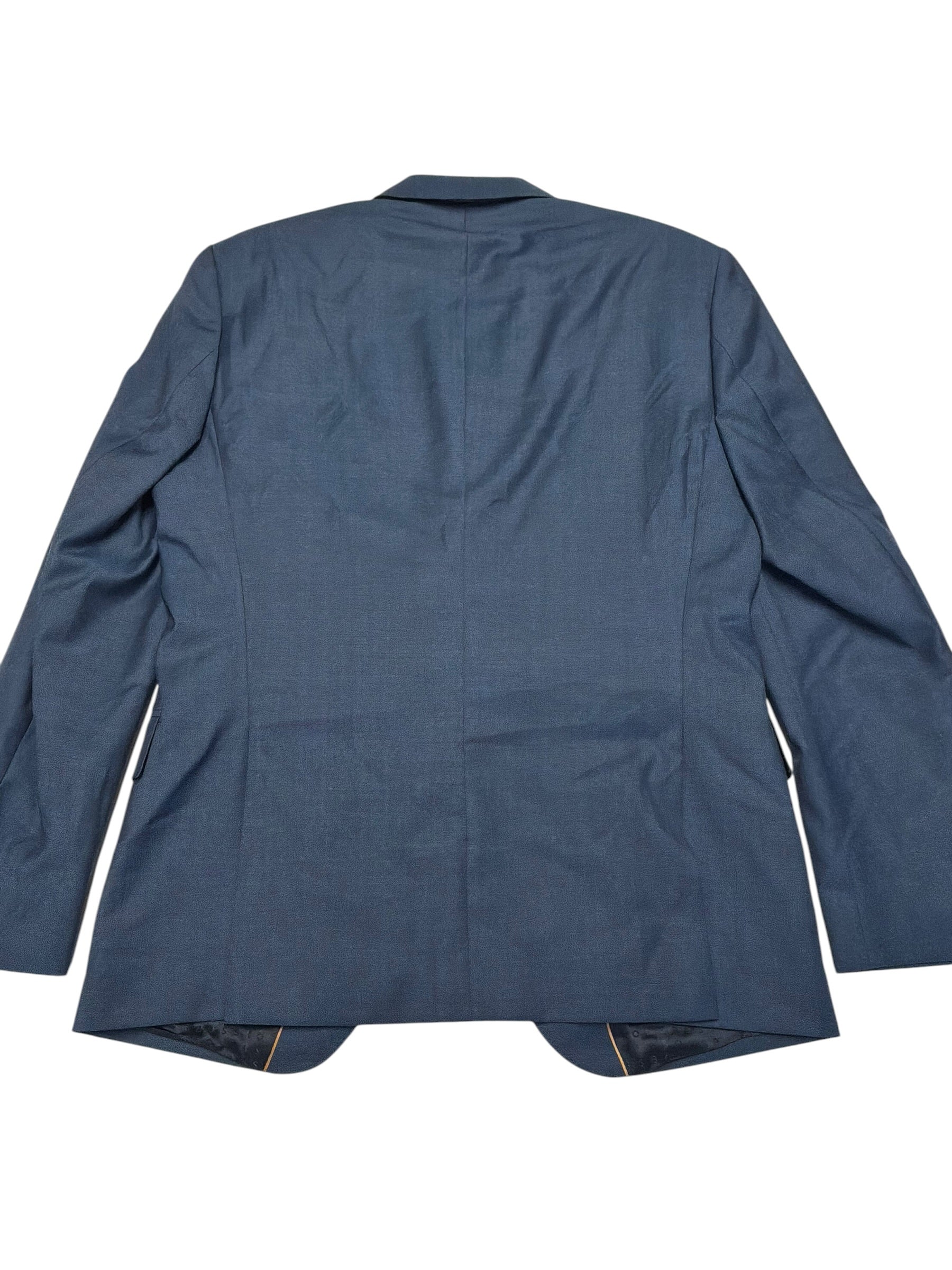 Hugo Boss Mens Slim fit Wool Suit Jacket Blazer 38 S Blue Solid