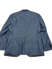 Hugo Boss Mens Slim fit Wool Suit Jacket Blazer 38 S Light Blue Solid
