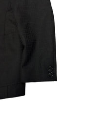 Hugo Boss Mens Slim fit Wool Sport Coat Blazer 42 R Black Geometric Pattern