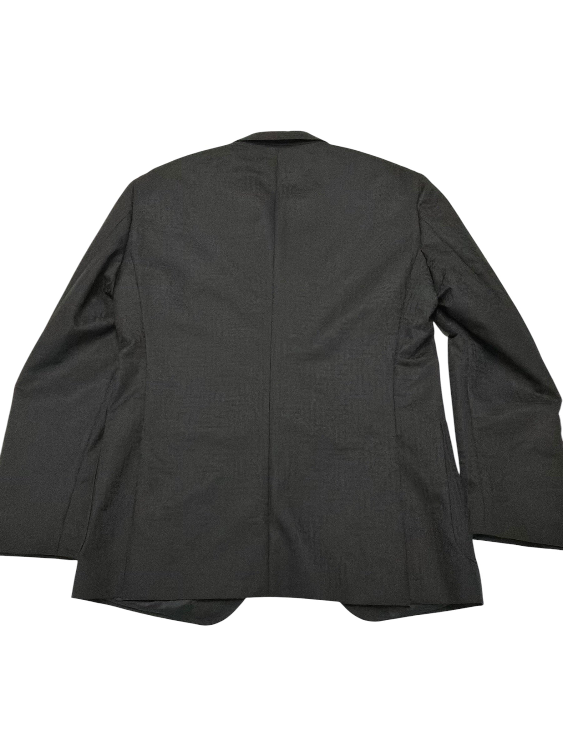 Hugo Boss Mens Slim fit Wool Sport Coat Blazer 42 R Black Geometric Pattern