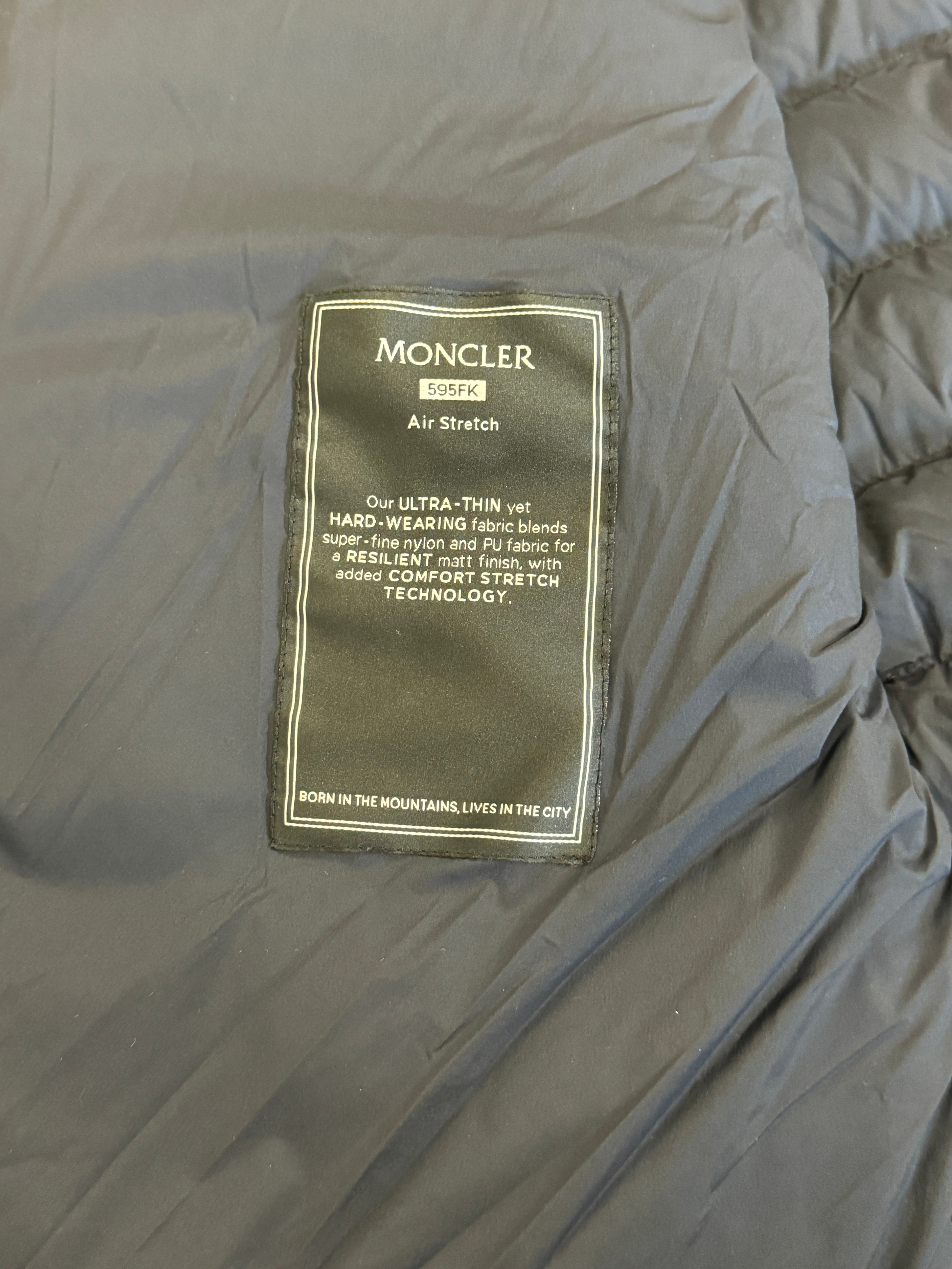 Moncler Mens Mauldre Snap Down Jacket Size 3 / Large Navy Blue