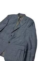 Canali Mens Classic fit Wool Suit Jacket Blazer 40 S Blue Solid