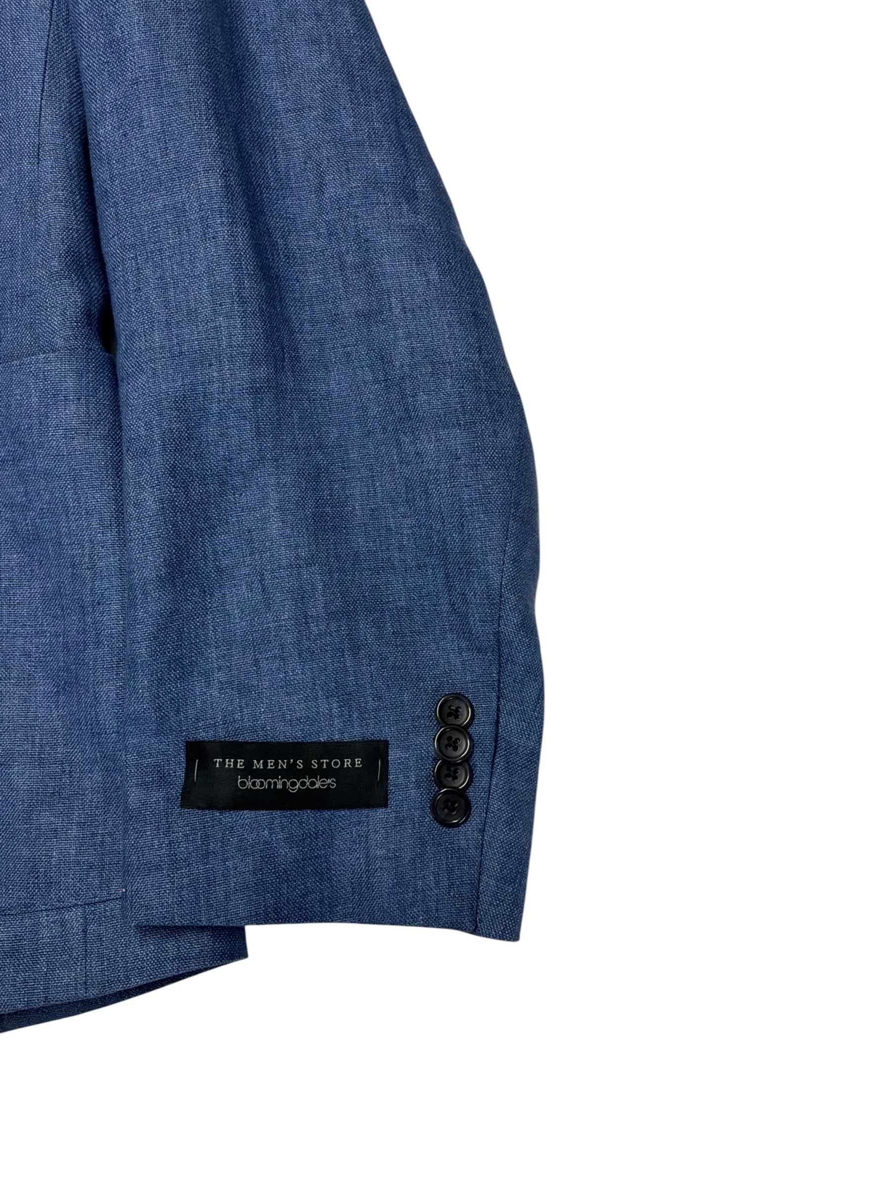 The Men's Store at Bloomingdale's Linen Hopsack Regular Fit Sport Coat 46 R Blue