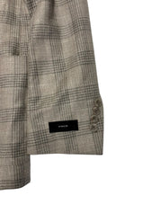 Vince Plaid Slim Fit Unstructured Sport Coat Blazer 42 R Light Brown Plaid