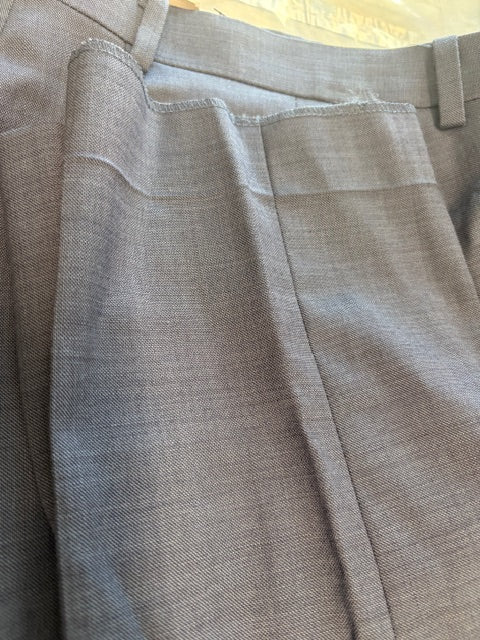 Calvin Klein Mens Slim fit Dress Pants 32 / 30 Navy Blue Solid Stretch