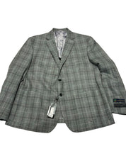 The Men's Store at Bloomingdale's Unstructured Sport Coat 48 R Green Plaid