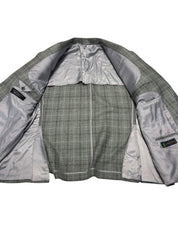 The Men's Store at Bloomingdale's Unstructured Sport Coat 48 R Green Plaid