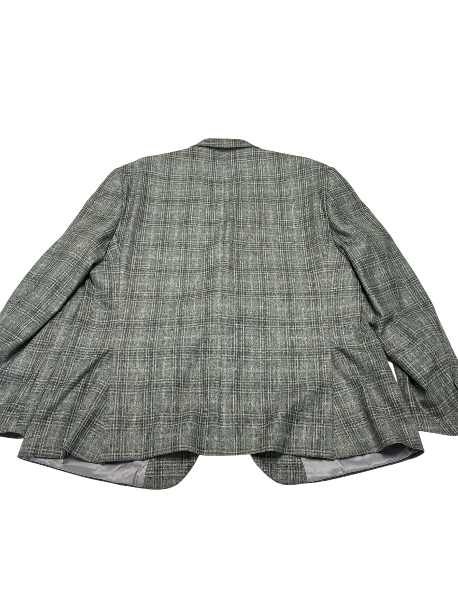 The Men's Store at Bloomingdale's Unstructured Sport Coat 50 R Green Plaid