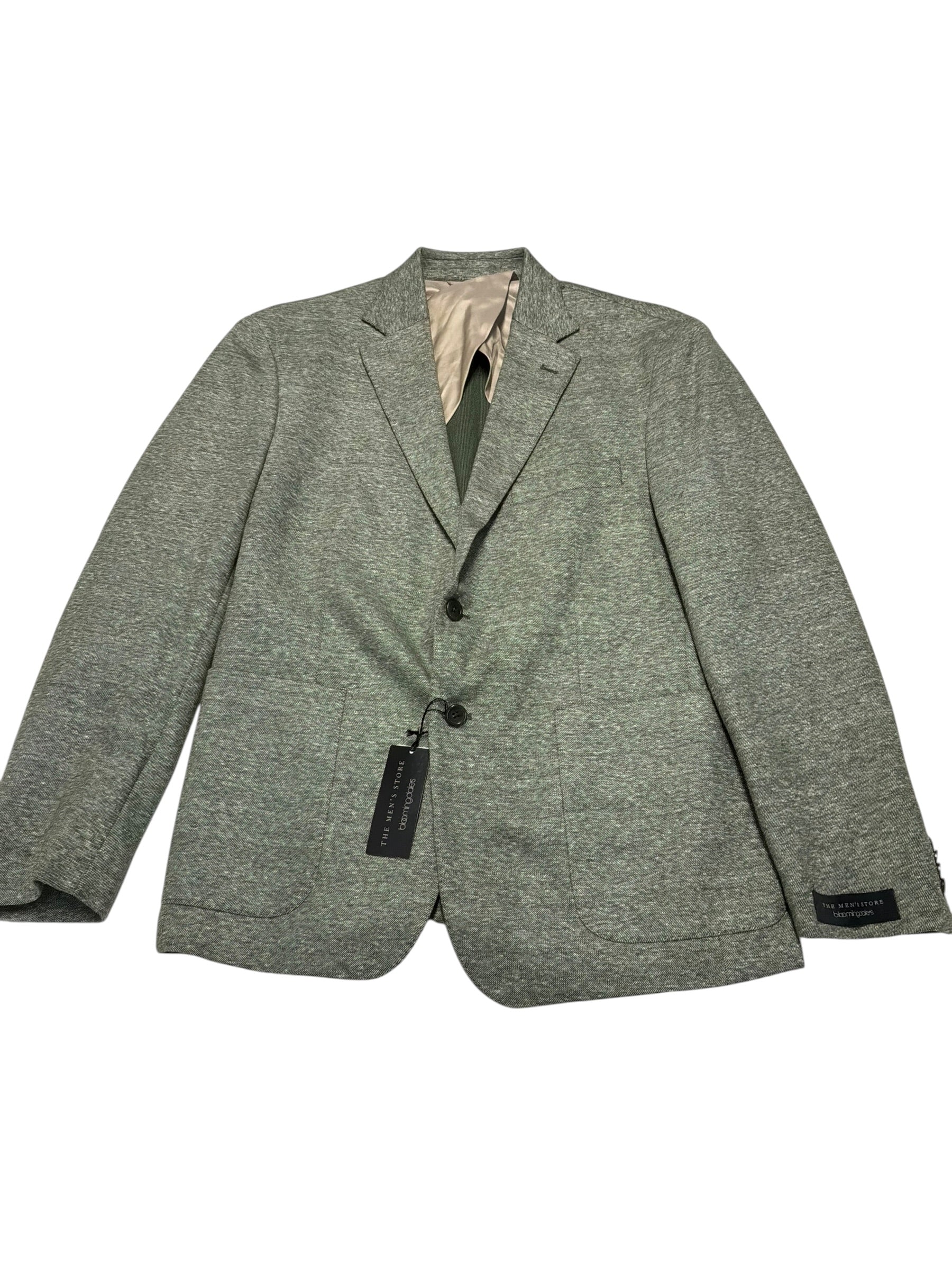 The Men's Store at Bloomingdale's Jersey Unstructured Sport Coat 42 S Green