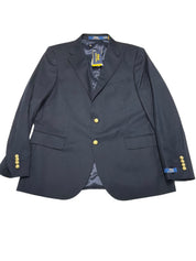Polo Ralph Lauren Mens Modern fit Wool Sport Coat Blazer 42 R Navy Blue Solid