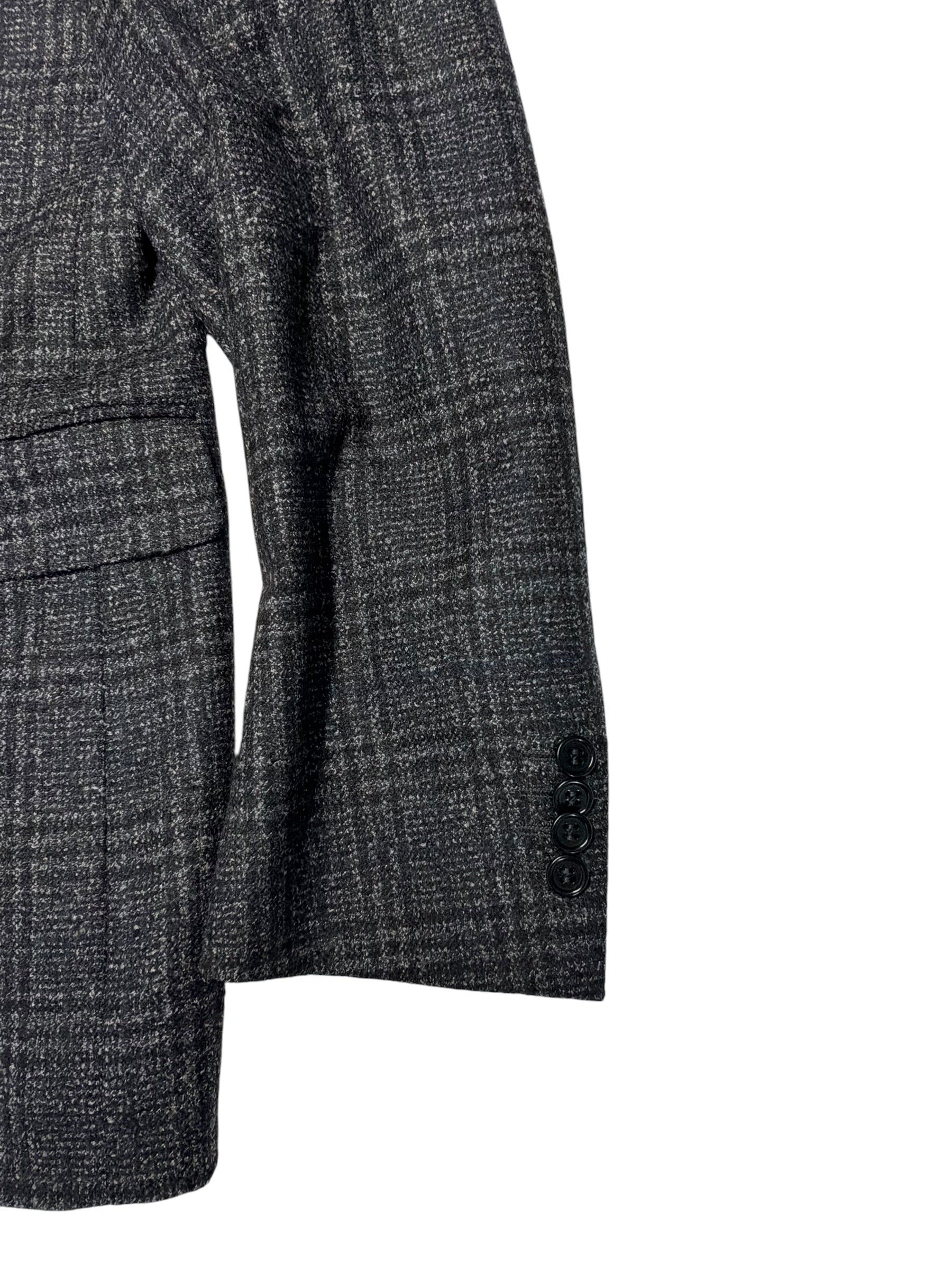 Canali Mens Capri fit Wool Sport Coat Suit Blazer 42 L Gray Blue Plaid