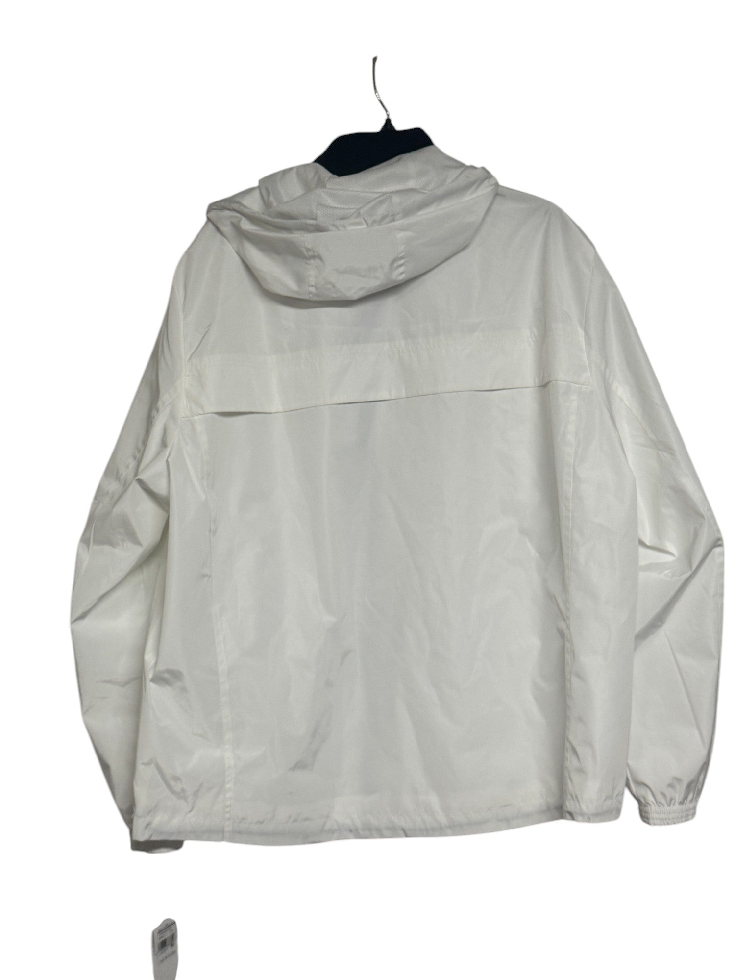 Calvin Klein Mens Full Zip Hooded Windbreaker Jacket XL White
