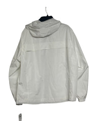 Calvin Klein Mens Full Zip Hooded Windbreaker Jacket XL White