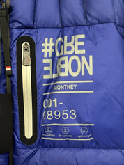 Moncler Grenoble Mens Monthey Zip-Up Puffer Jacket Coat Size 5 / XXL Blue