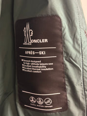 Moncler Mens Grenoble Waier Shirt Jacket Size 4 / L Green Plaid Wool