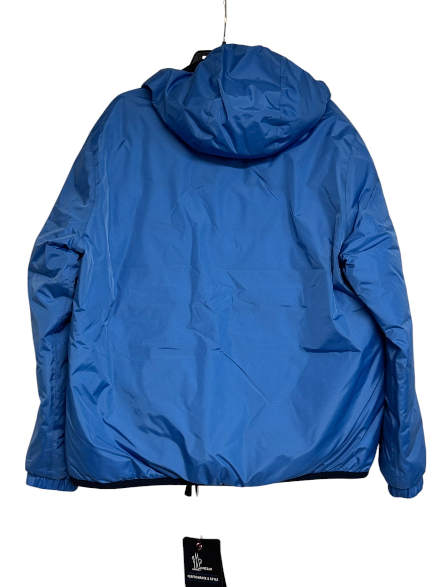 Moncler Mens Rosiere Reversible Padded Jacket Coat Size 4 / XL Blue - Green