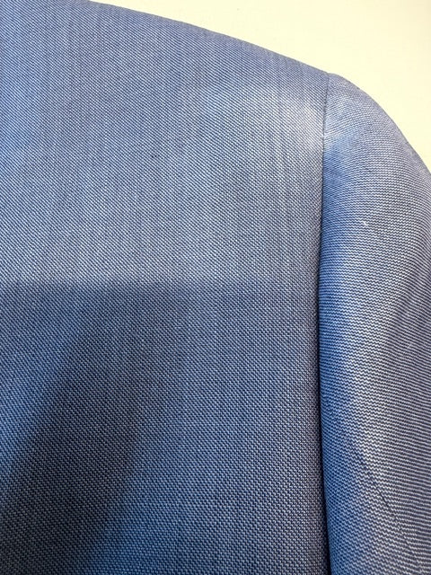 Michael Kors Mens Classic fit Suit Jacket Blazer 44 R Blue Stretch Wool