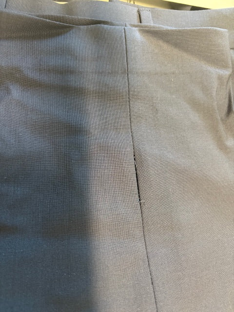 Calvin Klein Mens Slim fit Dress Pants 36 / 34 Navy Blue Solid Stretch Wool