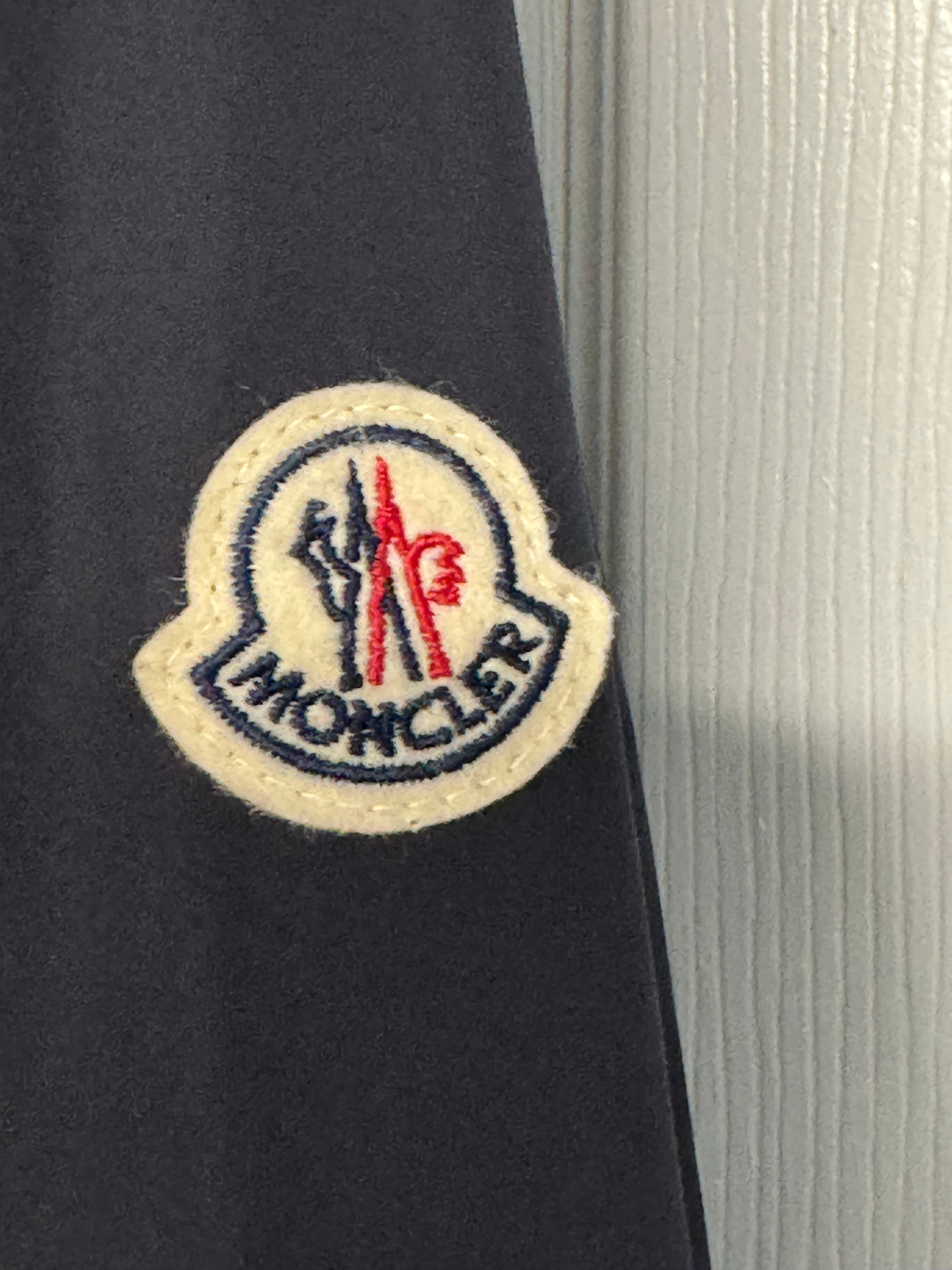 Moncler Mens Mira Hooded Jacket Size 6 / 3XL Navy Blue