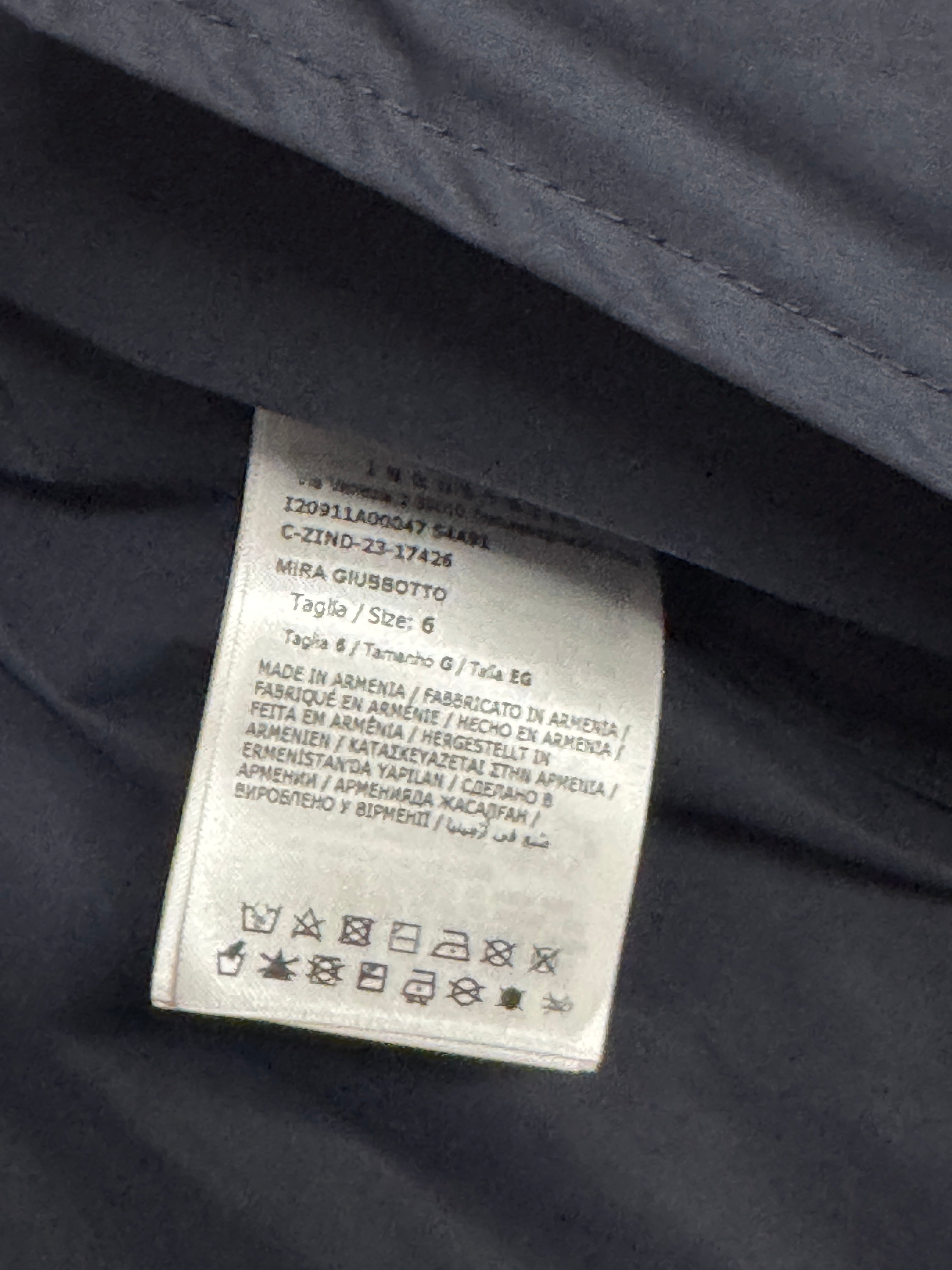 Moncler Mens Mira Hooded Jacket Size 6 / 3XL Navy Blue