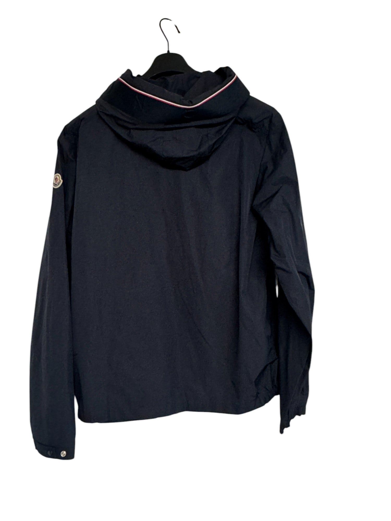 Moncler Mens Mira Hooded Jacket Size 6 / 3XL Navy Blue