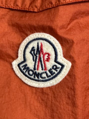 Moncler Mens Logo Shell Hooded Windbreaker Jacket Size XL / 4 Orange