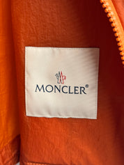 Moncler Mens Logo Shell Hooded Windbreaker Jacket Size XL / 4 Orange