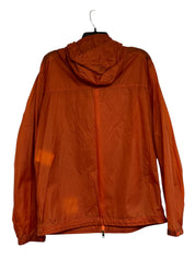 Moncler Mens Logo Shell Hooded Windbreaker Jacket Size XL / 4 Orange