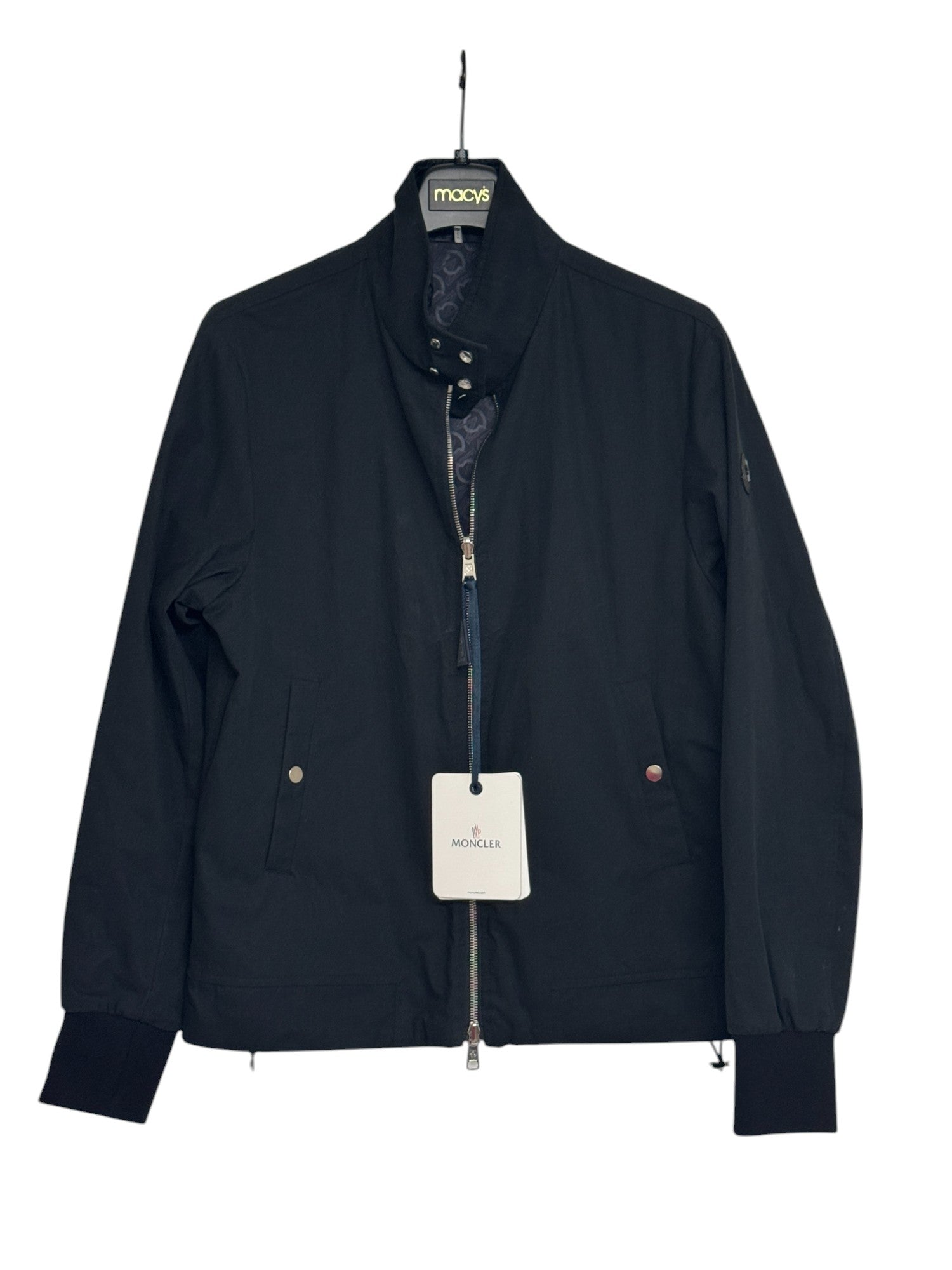 Moncler Mens Black Flamenne Reversible Jacket Size 1 / Small Full Zip