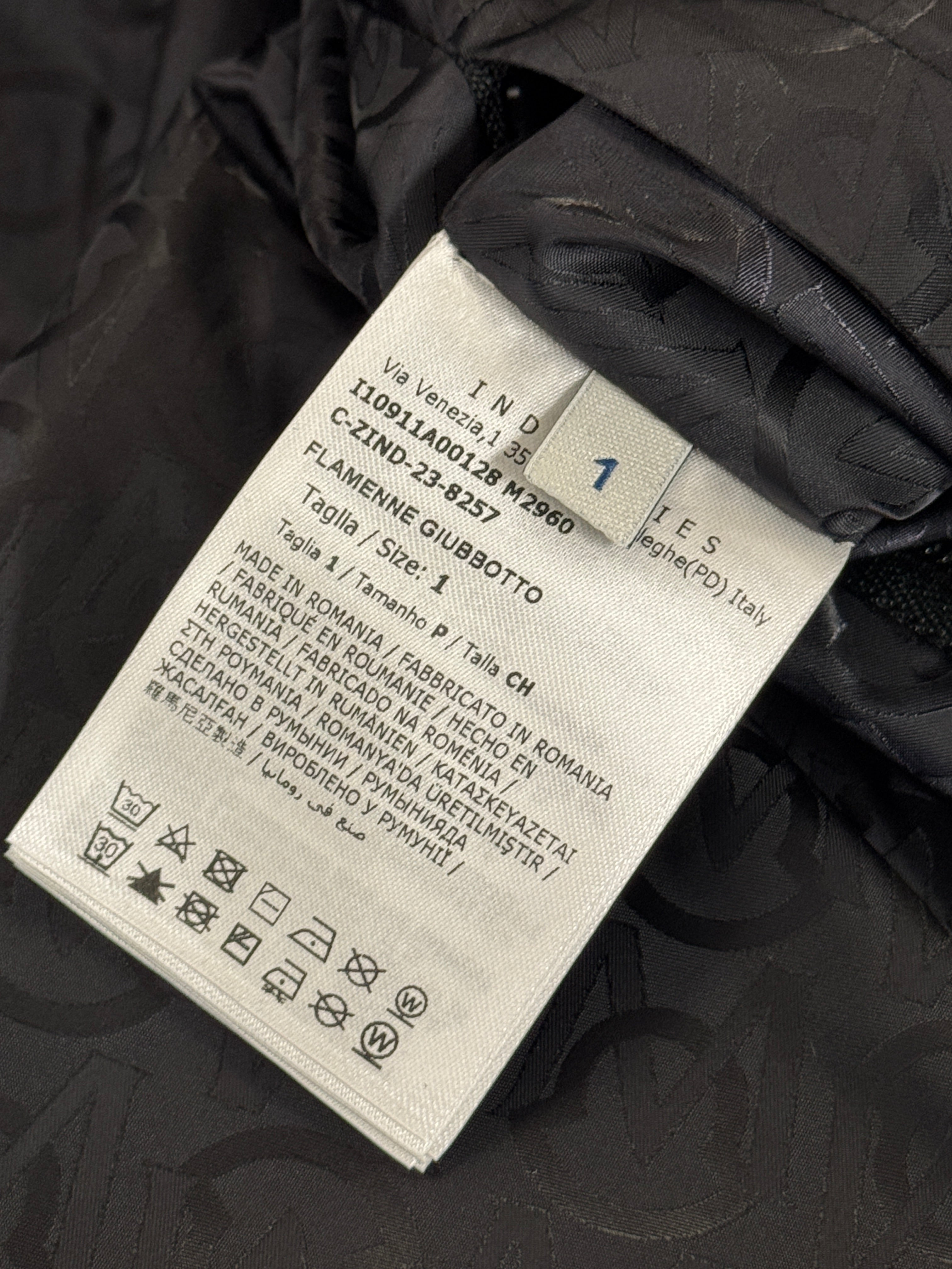 Moncler Mens Black Flamenne Reversible Jacket Size 1 / Small Full Zip