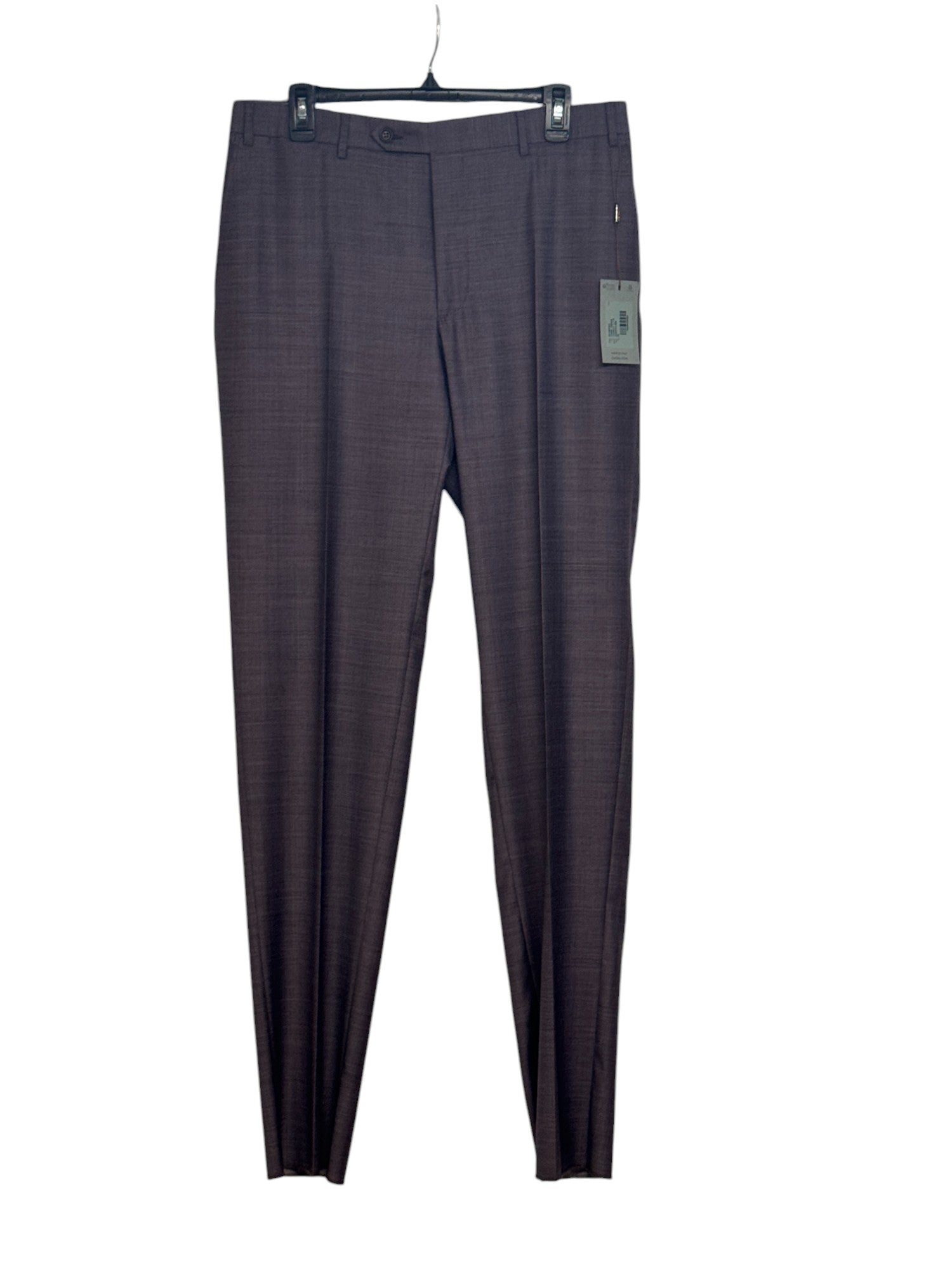 Canali Siena Sharkskin Classic Fit 2 Piece Suit EU 50 US 40R / 34W Purple Wool