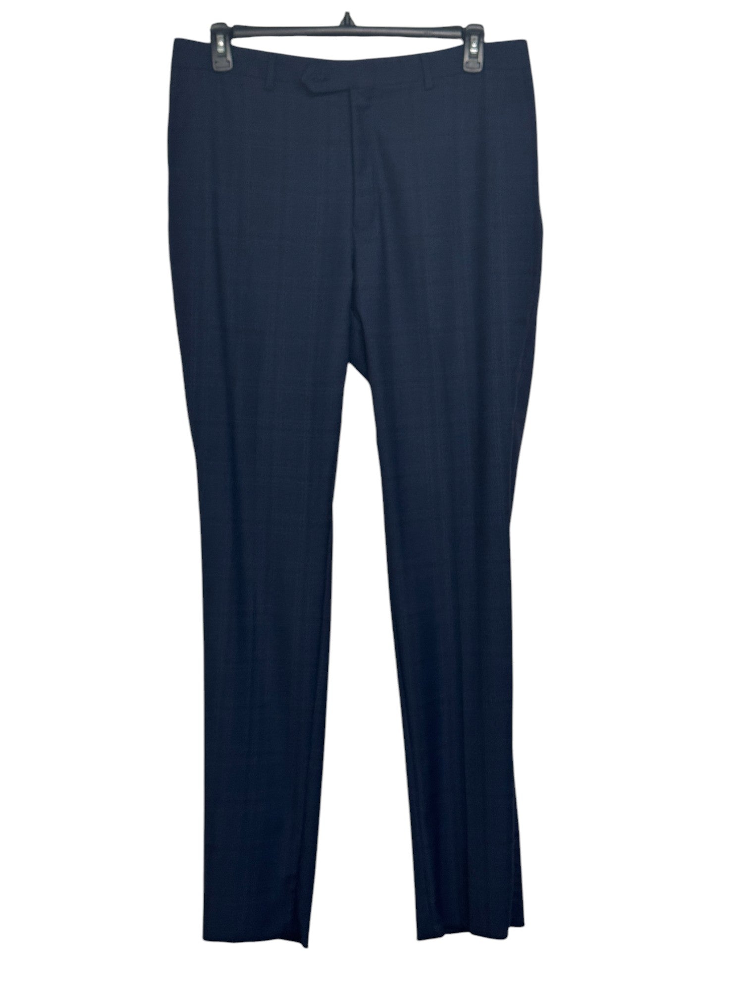 Hart Schaffner Marx New York Regular Fit Suit 42S / 36W Blue Brown Plaid
