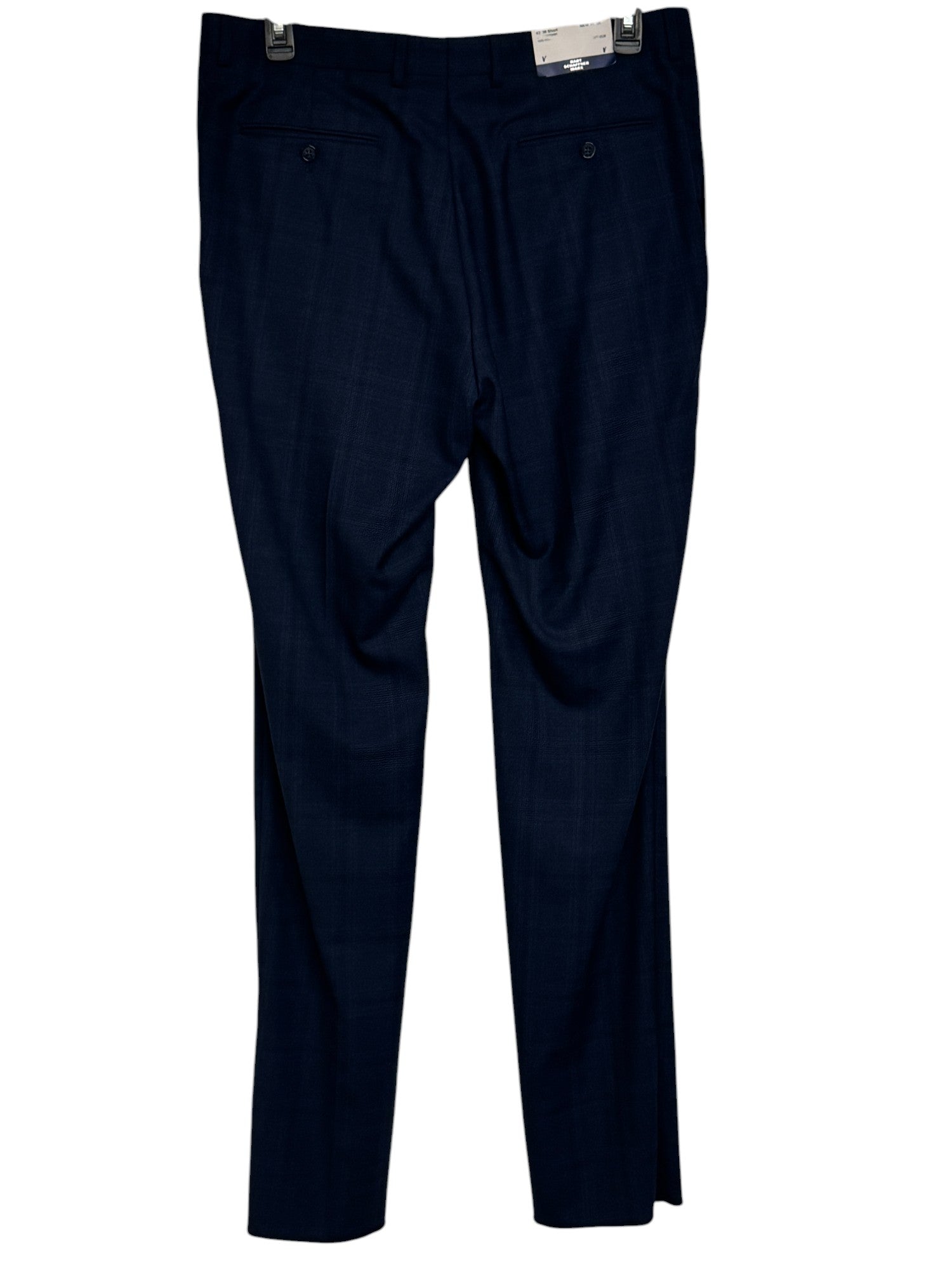 Hart Schaffner Marx New York Regular Fit Suit 42S / 36W Blue Brown Plaid