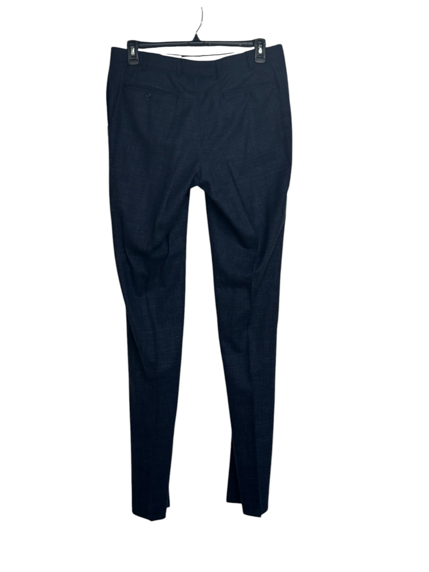 Canali Capri Wool & Linen Mélange Slim Fit Suit 42L / 36W Navy Blue Flat Pant