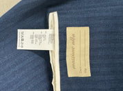 Massimo Alba Stripe Linen Herringbone Suit Jacket EU 50 US 40R Navy Blue