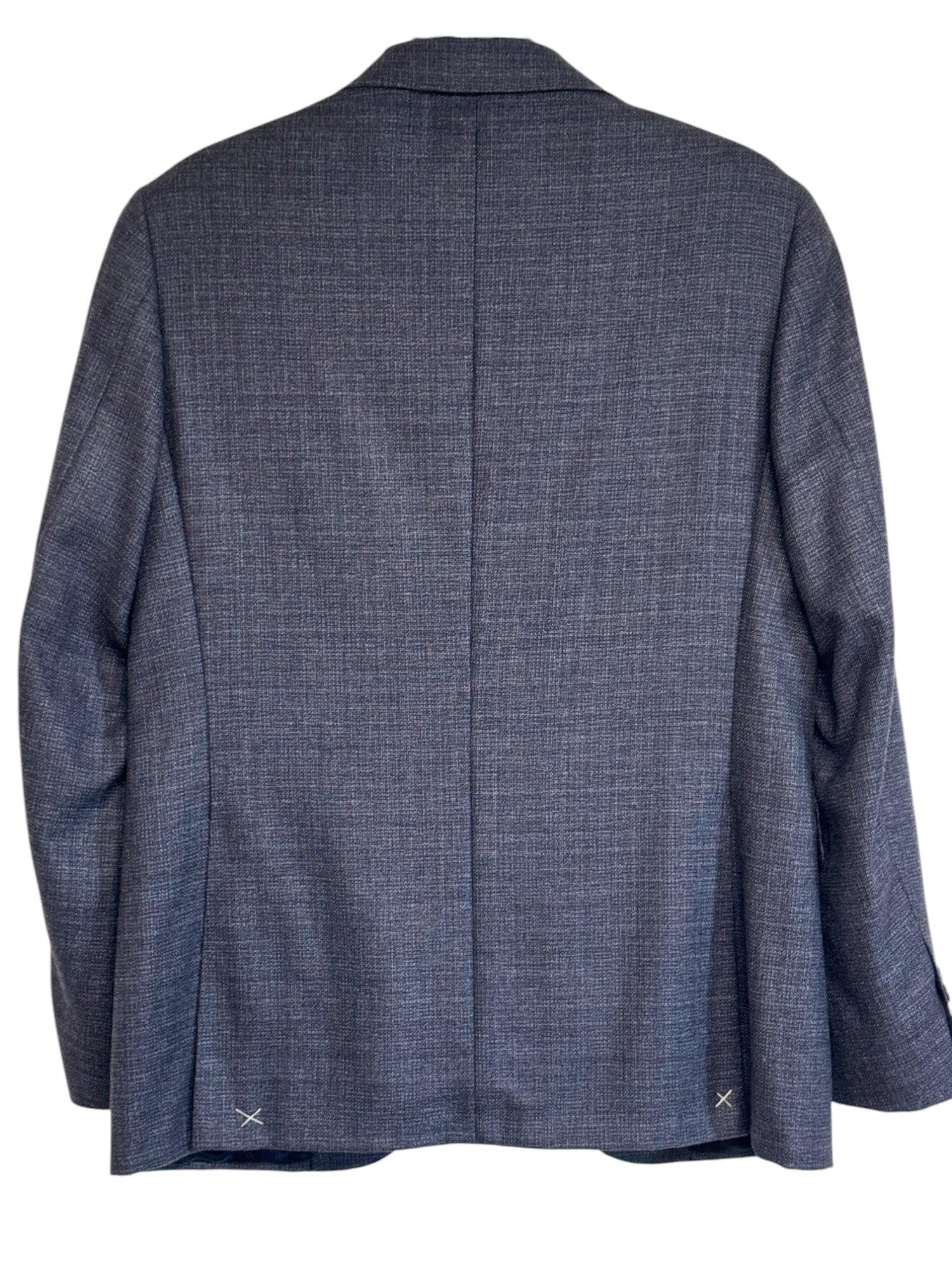 Canali Capri Textured Solid Slim Fit Sport Coat Blazer EU 48 US 38R Purple Blue