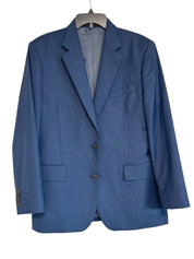 Paul Smith Brierley Sharkskin Tailored Fit Suit Jacket Blazer 42R Blue