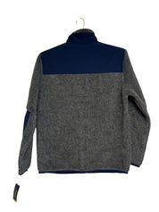 POLO Ralph Lauren Mens Full Zip Padded Fleece Jacket Small Grey / Blue