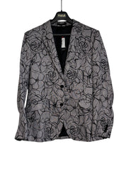 Ted Baker Mens Floral Print Slim Sport Coat Blazer Size 4 / Large Light Purple