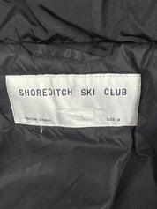 Shoreditch Ski Club Womens Willow Puffer Jacket Size Medium Black