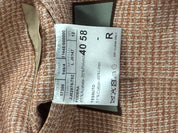 Canali Mens Unconstructed Jersey Sport Coat EU 58 US 48R Orange Cotton Linen