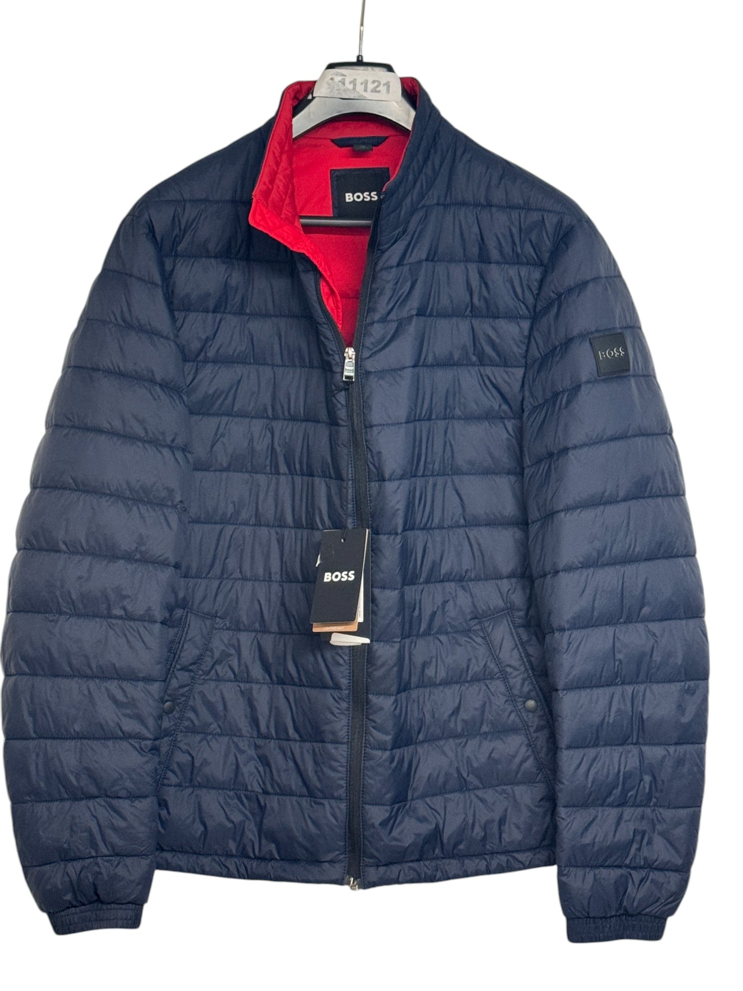 HUGO BOSS Mens Chorus DOWN Puffer Jacket 46R Navy Blue